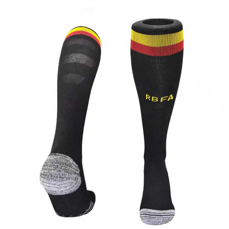 AAA 2026 Belgium Home Youth Soccer Socks (image for) AAA 2026 Belgium Home Youth Soccer Socks